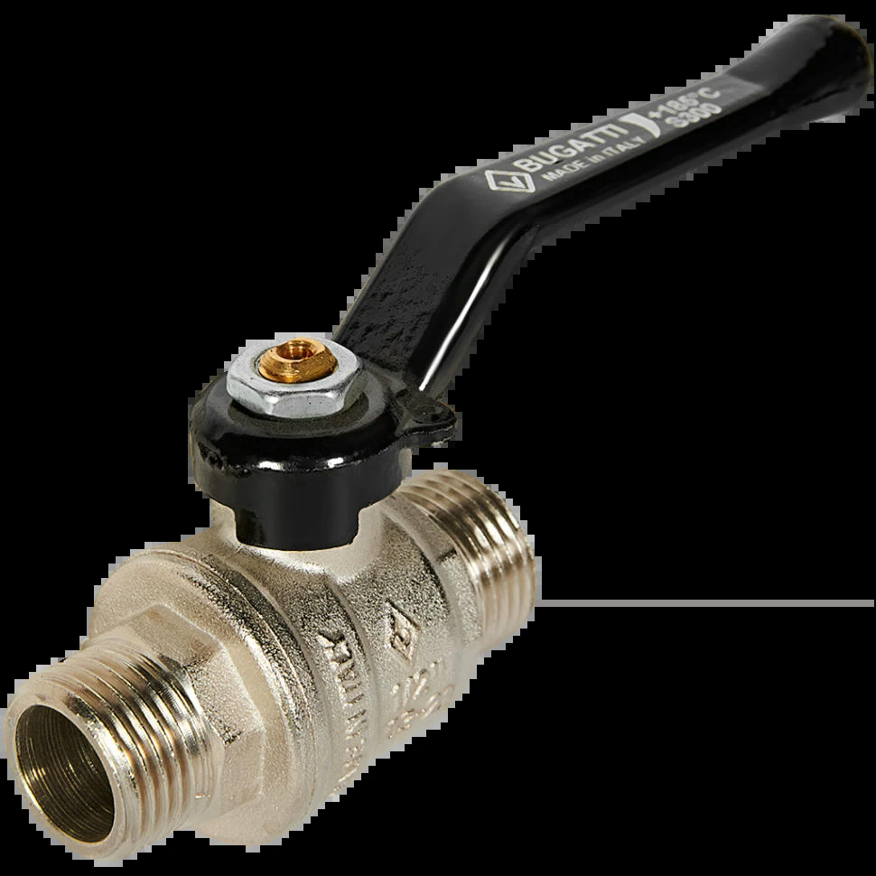 Кран шаровой НН 1/2 ручка OREGON серия 325 полный проход Bugatti