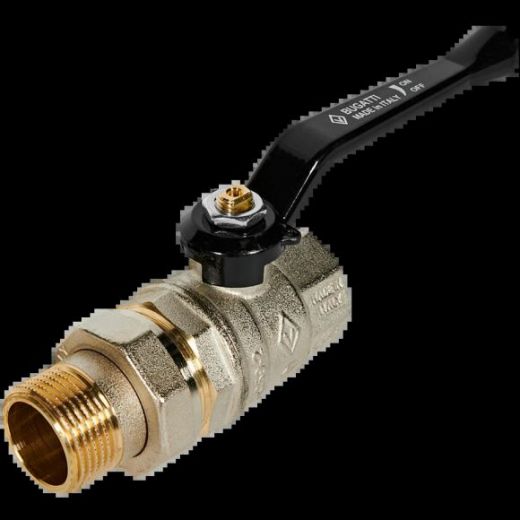 Кран шаровой с разъемным соединением НВ 1" ручка OREGON серия 320 полный проход Bugatti