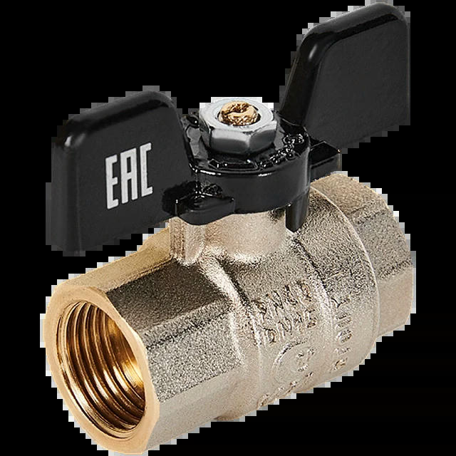 Кран шаровой полнопроходной ВР/ВР 1/2, бабочка STOUT