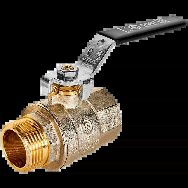 Кран шаровой полнопроходной ВР/НР 1, рычаг STOUT