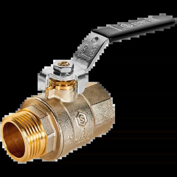 Кран шаровой полнопроходной ВР/НР 1, рычаг STOUT