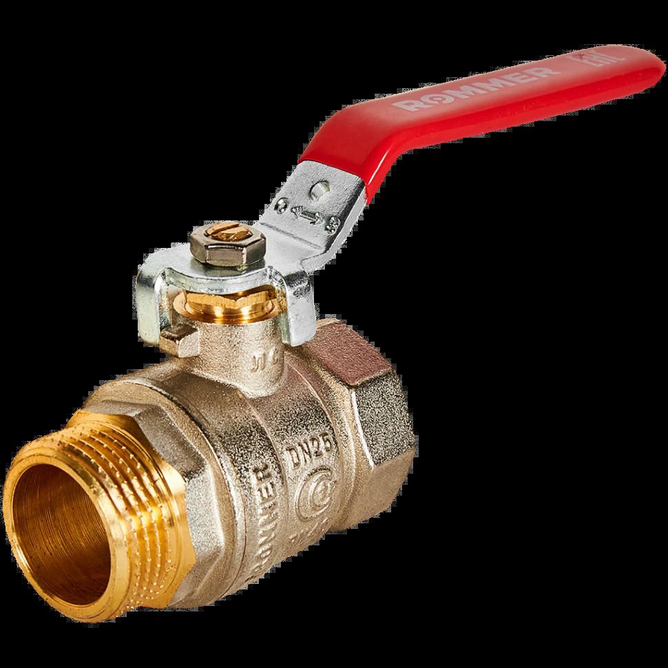 Кран шаровой ВН/НР 1", рычаг ROMMER