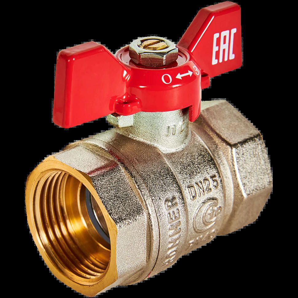 Кран шаровой ВР/ВР 1", бабочка ROMMER