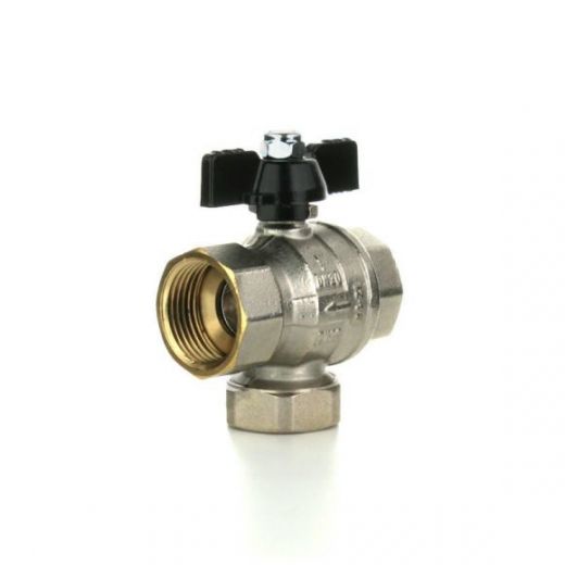 Кран шаровой с фильтром механической очистки ВВ 1/2", бабочка ELSEN