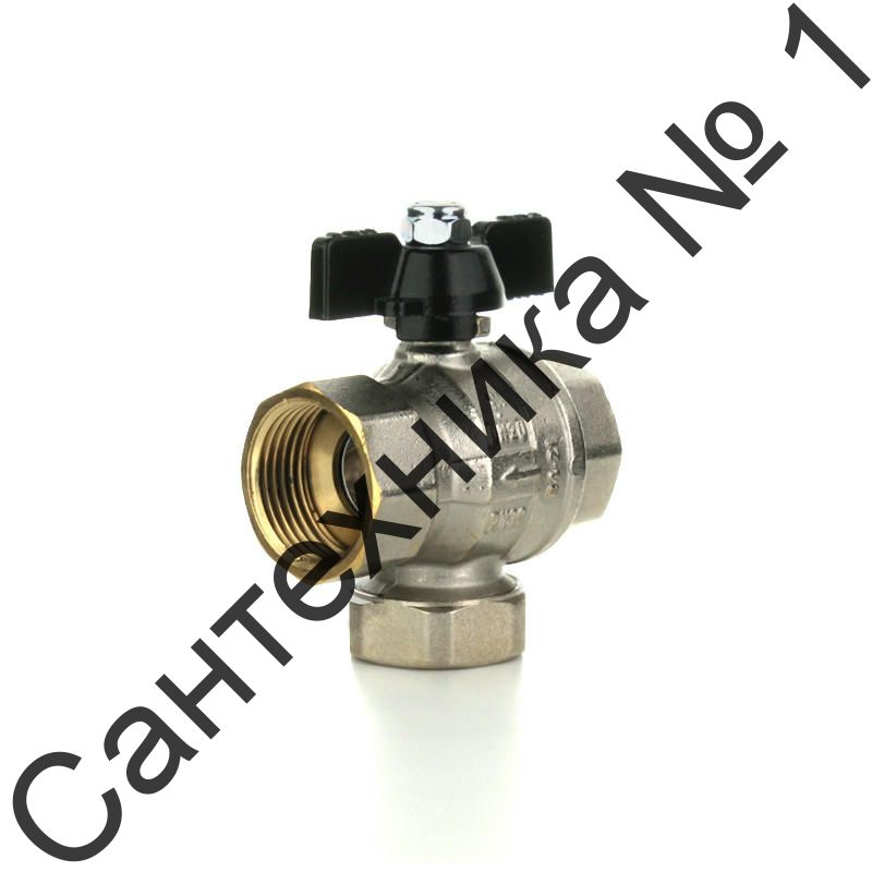 Кран шаровой с фильтром механической очистки ВВ 1", бабочка ELSEN