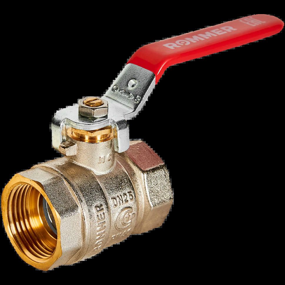 Кран шаровой ВН/ВН 1", рычаг ROMMER