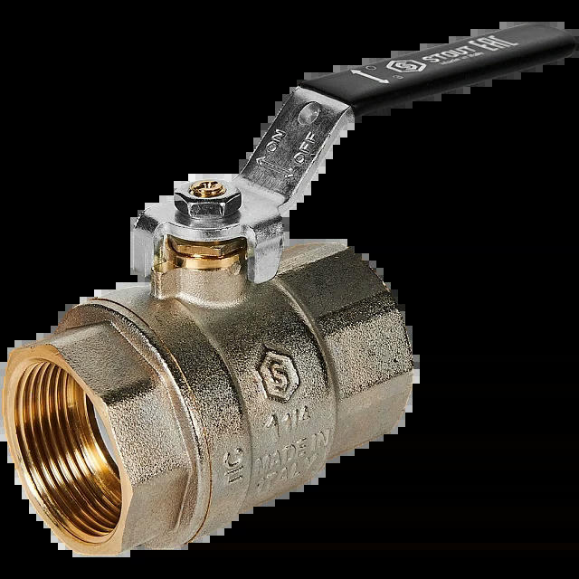 Кран шаровой полнопроходной ВР/ВР 1 1/4, рычаг STOUT