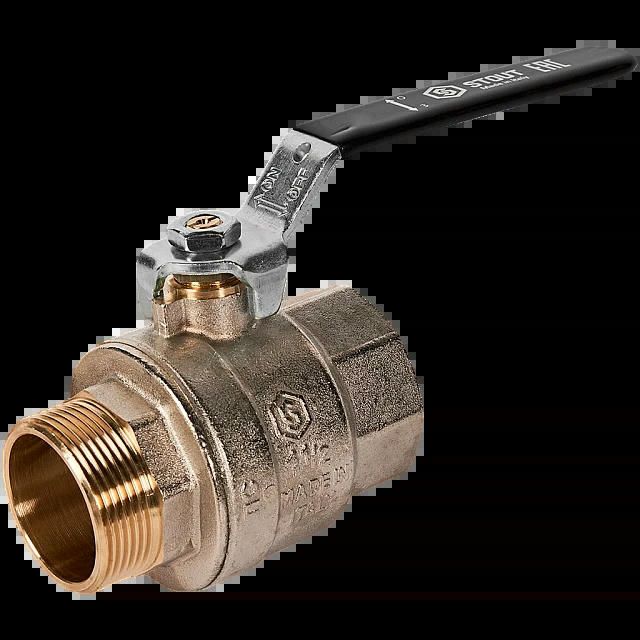 Кран шаровой полнопроходной ВР/НР 1 1/2, рычаг STOUT