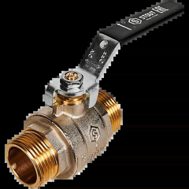 Кран шаровой полнопроходной НР/НР 1, рычаг STOUT