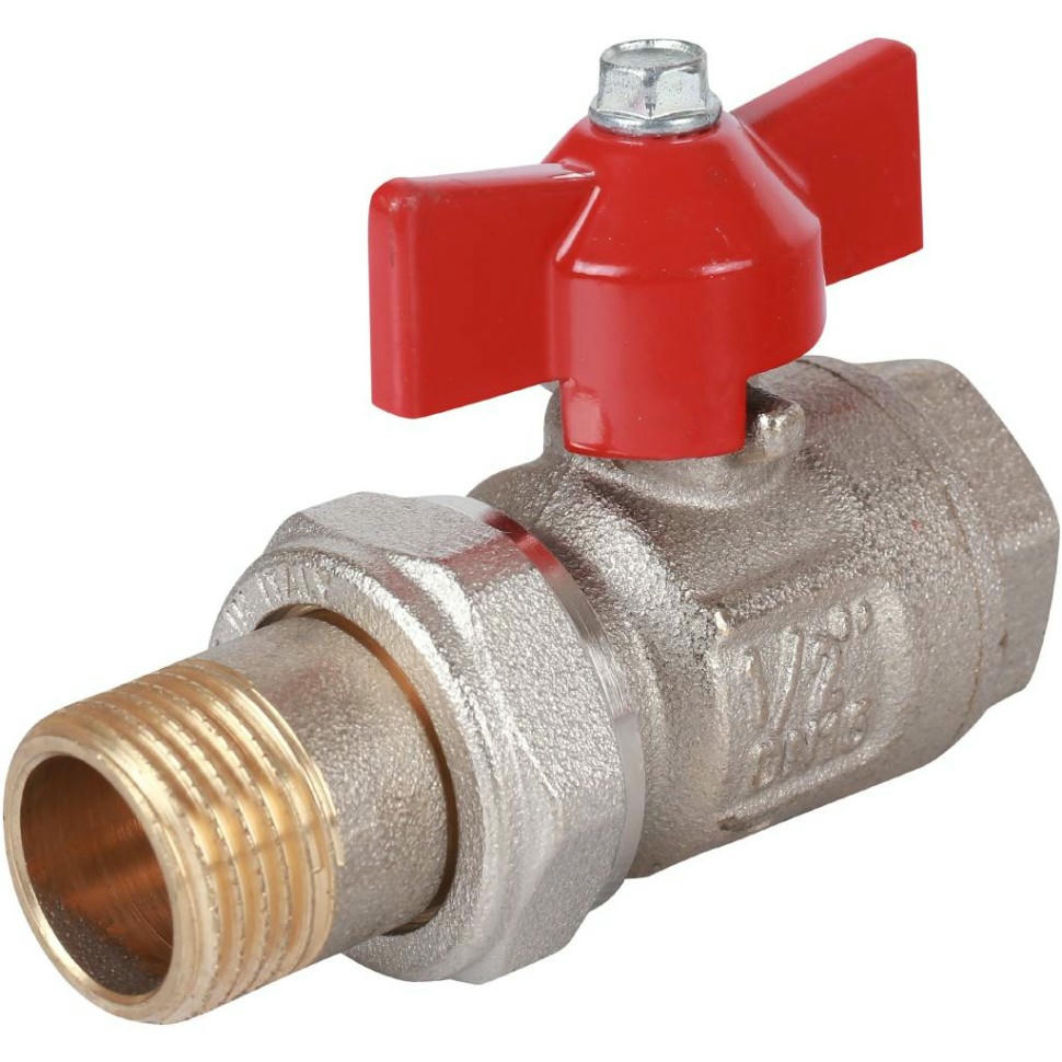 Кран шаровой НВ 1/2" бабочка с разъемным соединением IDEAL Itap