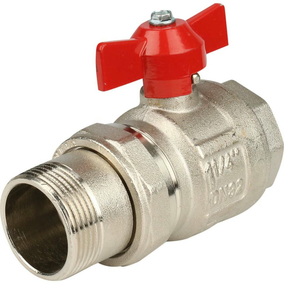 Кран шаровой НВ 1 1/4" бабочка с разъемным соединением IDEAL Itap