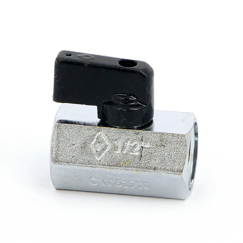 Кран шаровой мини ВВ 1/2 флажок KANSAS серия 800 Bugatti