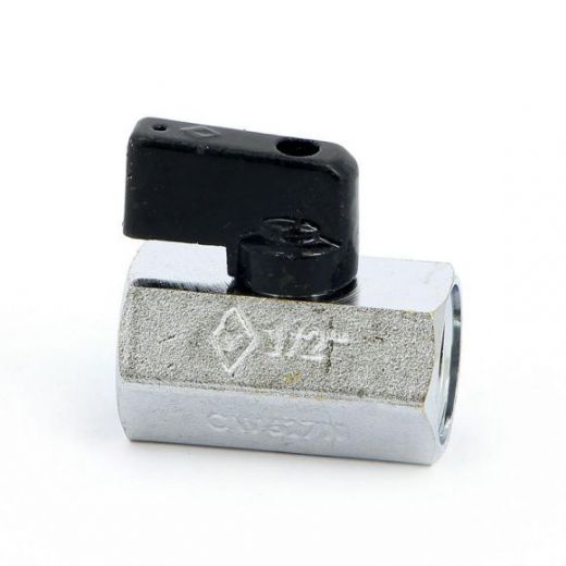 Кран шаровой мини ВВ 1/2 флажок KANSAS серия 800 Bugatti