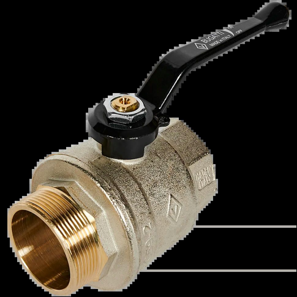 Кран шаровой НВ 2" ручка OREGON серия 305 полный проход Bugatti