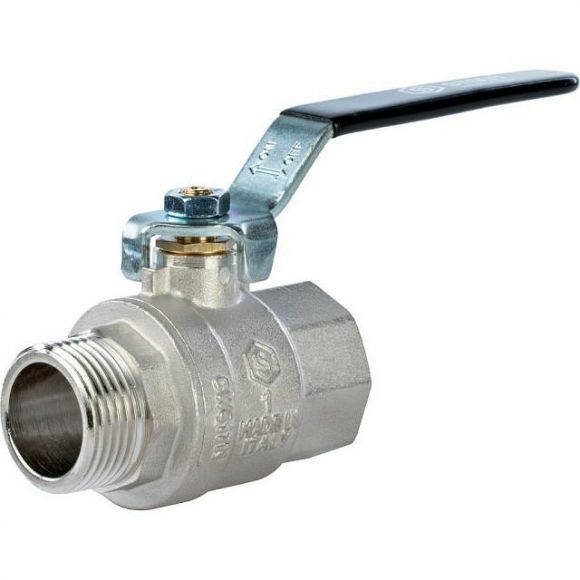 Кран шаровой полнопроходной ВР/НР 1, ручка рычаг STOUT