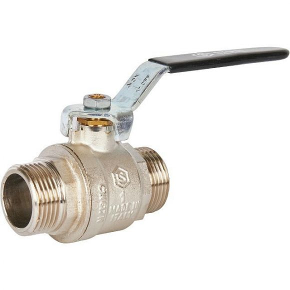 Кран шаровой полнопроходной НР/НР 1, ручка рычаг STOUT