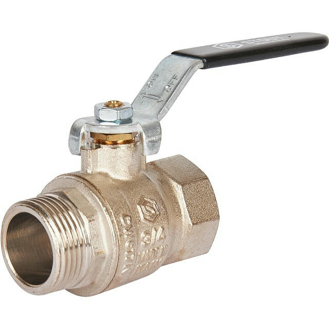 Кран шаровой стандартнопроходной ВР/НР 3/4, ручка рычаг STOUT