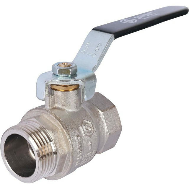 Кран шаровой стандартнопроходной ВР/НР 1, ручка рычаг STOUT