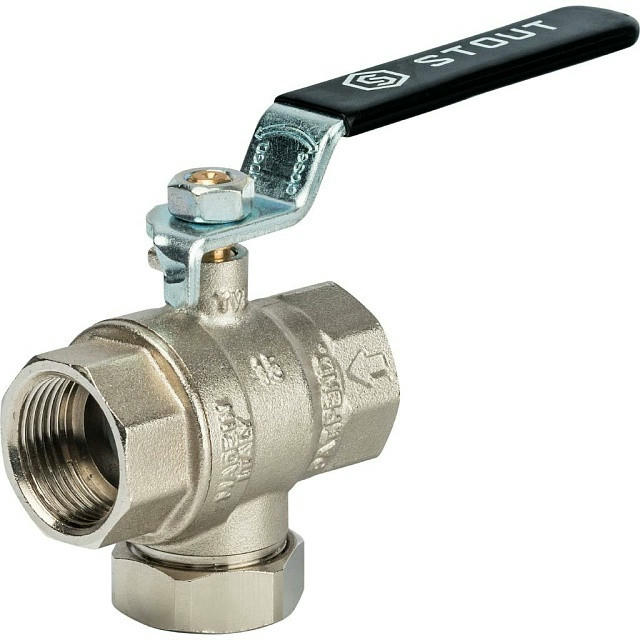 Кран шаровой с фильтром 3/4 STOUT