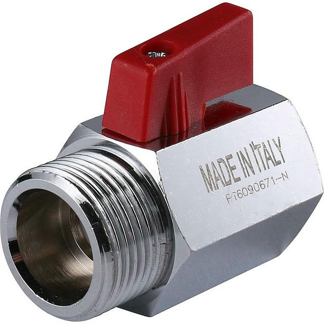 Кран шаровой мини ВР/НР 3/4 STOUT