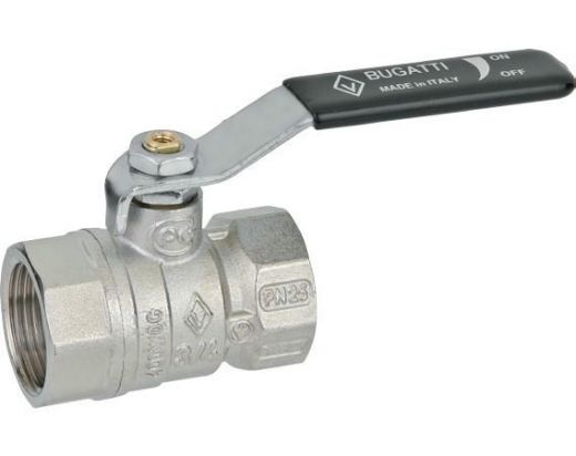 Кран шаровой ВВ 1/2 плоская ручка ARIZONA серия 601 стандартный проход Bugatti