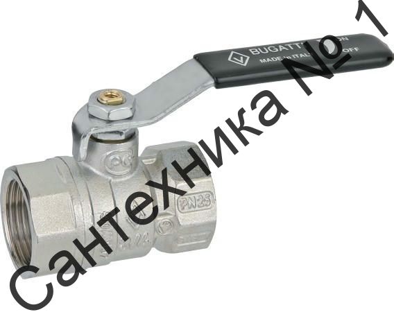 Кран шаровой ВВ 1/2 плоская ручка ARIZONA серия 601 стандартный проход Bugatti