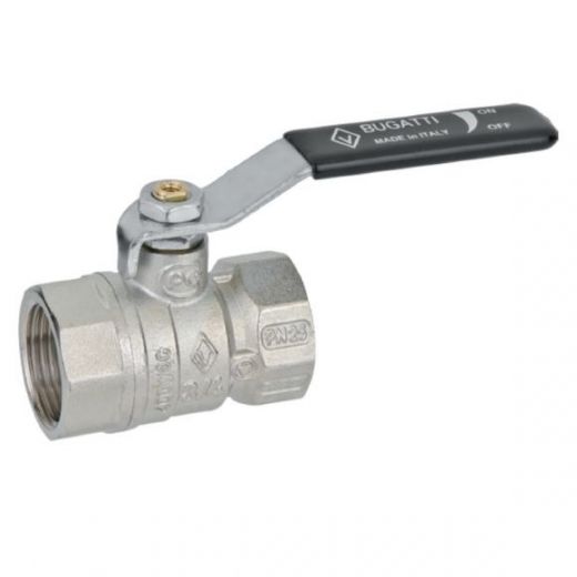 Кран шаровой ВВ 1" плоская ручка ARIZONA серия 601 стандартный проход Bugatti