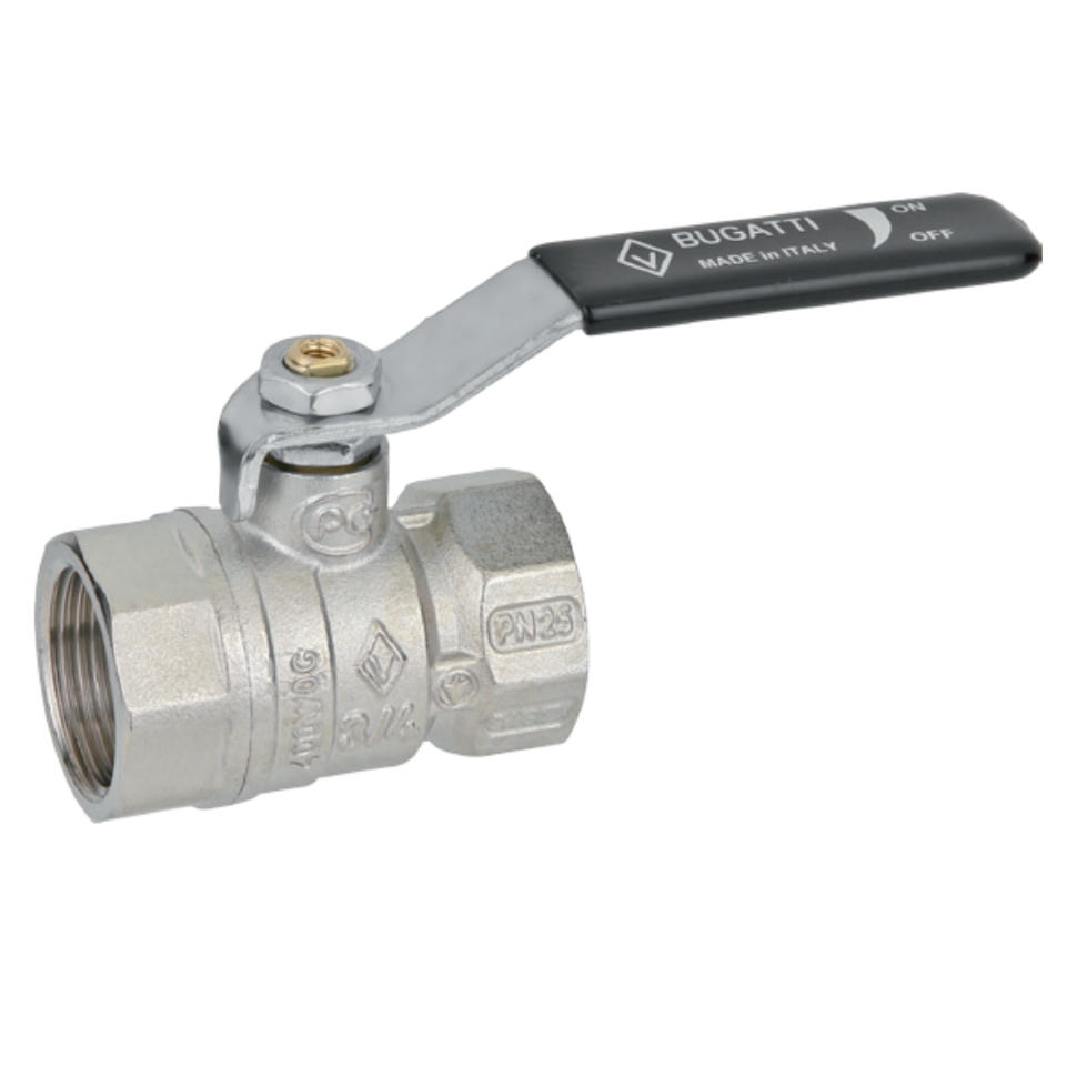 Кран шаровой ВВ 1 1/4" плоская ручка ARIZONA серия 601 стандартный проход Bugatti