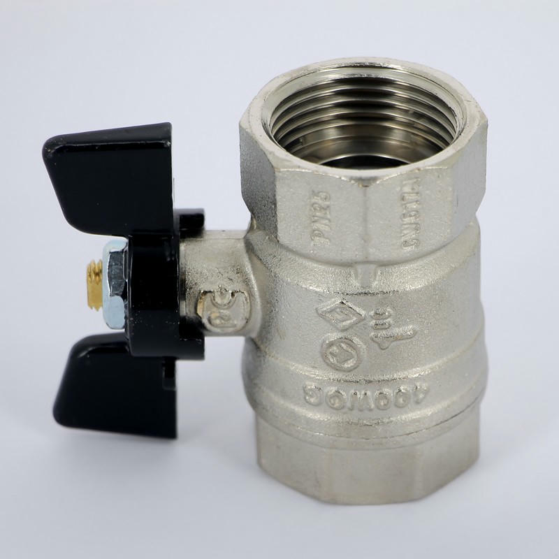 Кран шаровой ВВ 1" бабочка ARIZONA серия 602 стандартный проход Bugatti