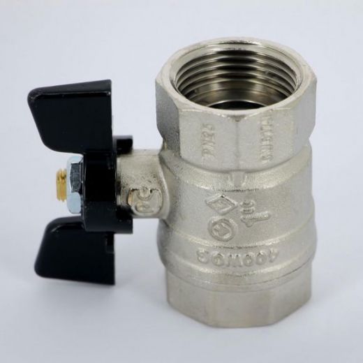 Кран шаровой ВВ 1" бабочка ARIZONA серия 602 стандартный проход Bugatti