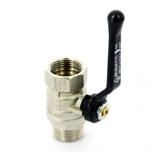 Кран шаровой НВ 3/4 ручка ARIZONA серия 605 стандартный проход Bugatti