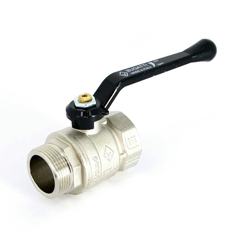 Кран шаровой НВ 1 1/4" ручка ARIZONA серия 605 стандартный проход Bugatti