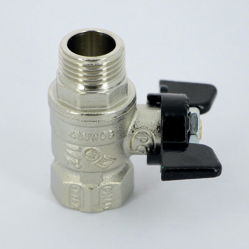 Кран шаровой НВ 1/2 бабочка ARIZONA серия 607 стандартный проход Bugatti