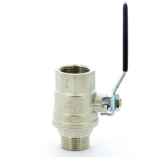 Кран шаровой НВ 3/4 плоская ручка OREGON серия 306 полный проход Bugatti