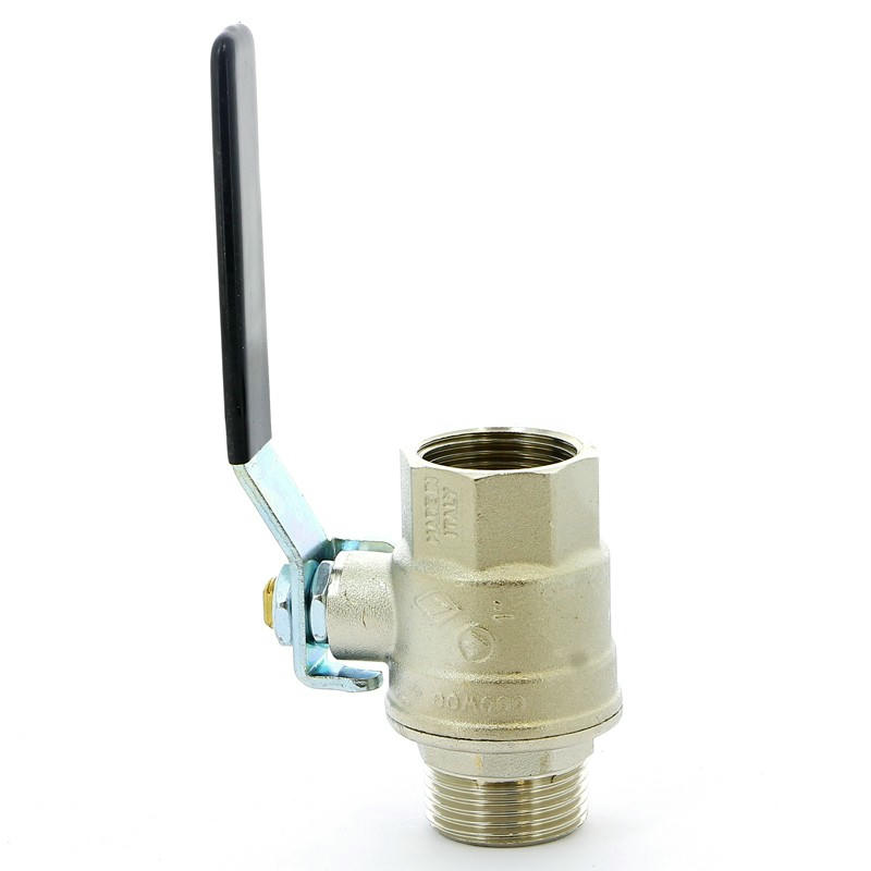 Кран шаровой НВ 1" плоская ручка OREGON серия 306 полный проход Bugatti