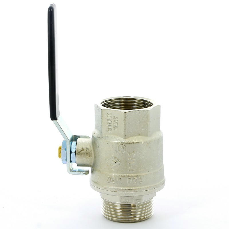 Кран шаровой НВ 1 1/4" плоская ручка OREGON серия 306 полный проход Bugatti