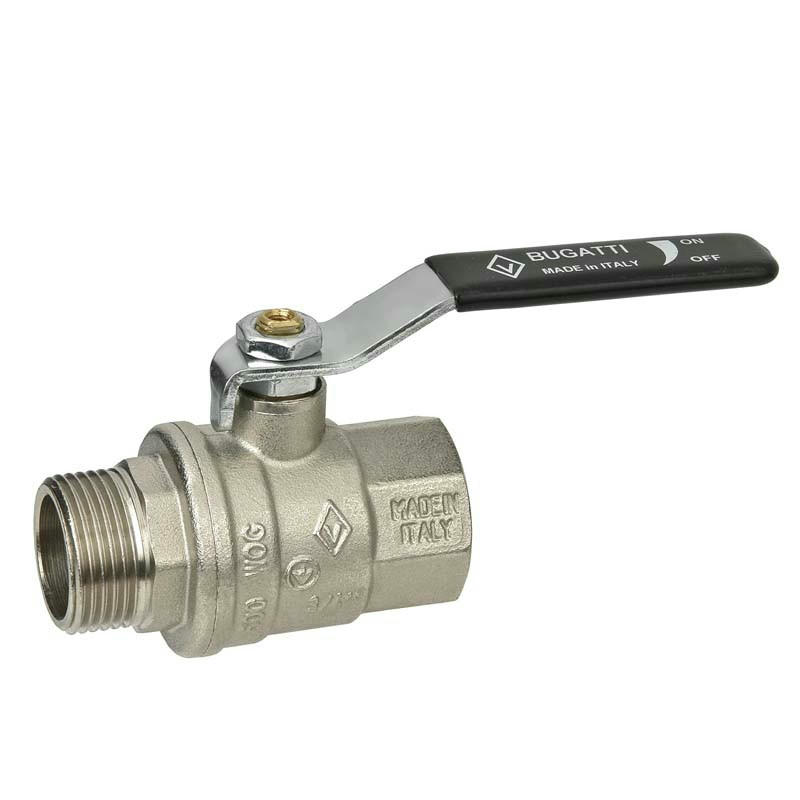 Кран шаровой НВ 2" плоская ручка OREGON серия 306 полный проход Bugatti