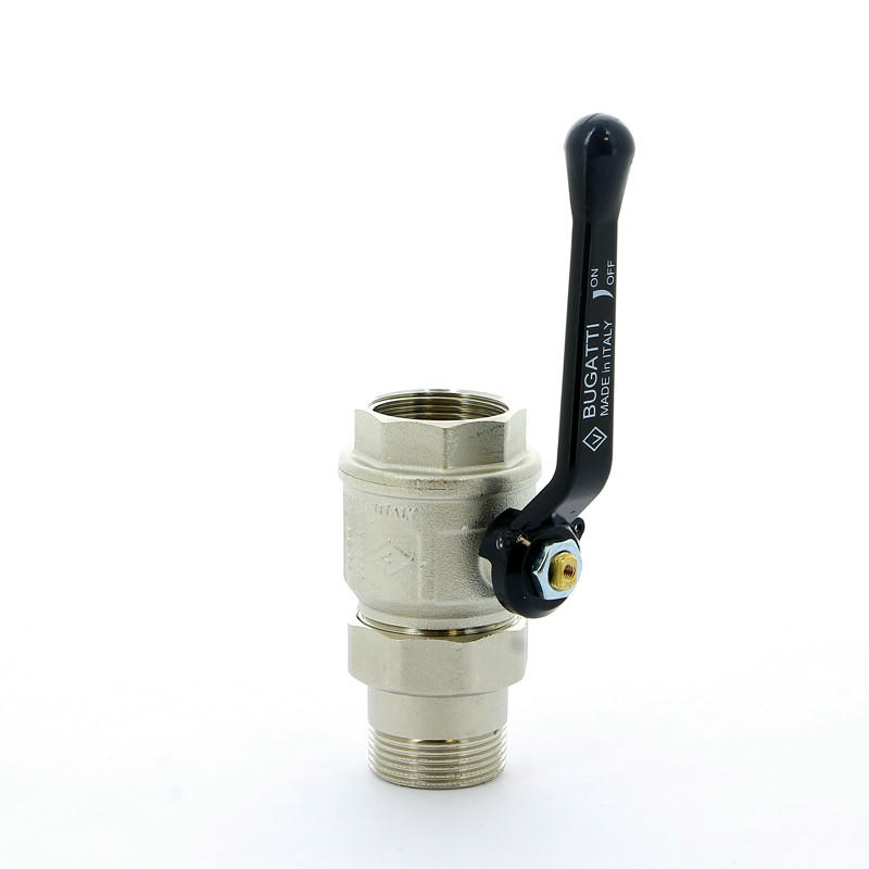 Кран шаровой с разъемным соединением НВ 1 1/4" ручка NEW JERSEY серия 920 полный проход Bugatti