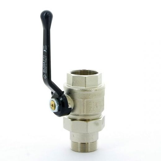 Кран шаровой с разъемным соединением НВ 1 1/2" ручка NEW JERSEY серия 920 полный проход Bugatti