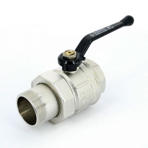 Кран шаровой с разъемным соединением НВ 2" ручка NEW JERSEY серия 920 полный проход Bugatti