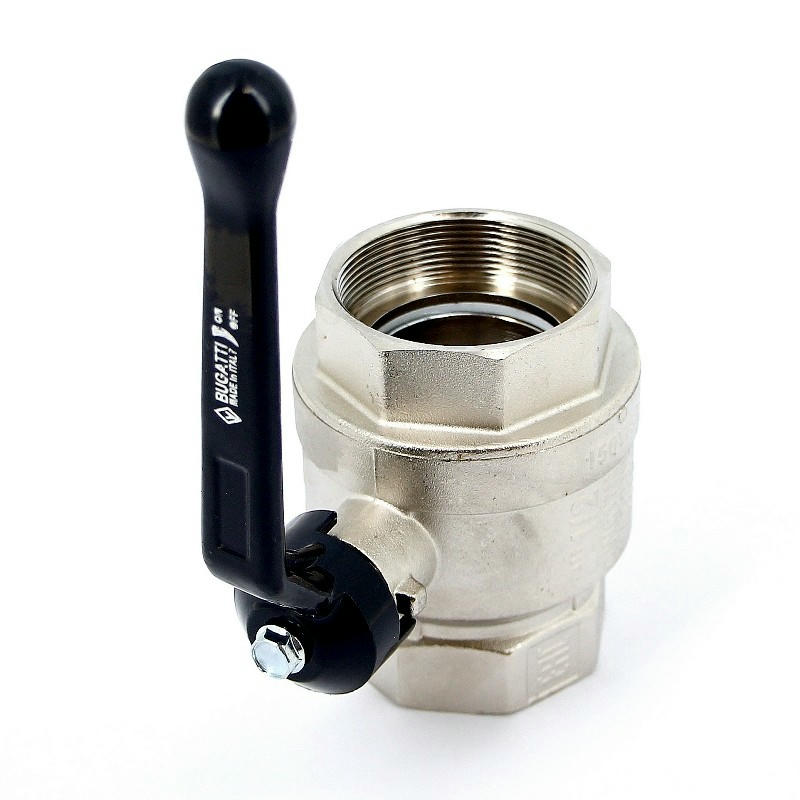 Кран шаровой ВВ 2 1/2" ручка NEW JERSEY серия 910 полный проход Bugatti