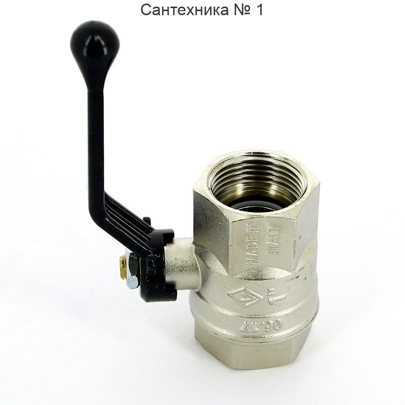 Кран шаровой ВВ 1" ручка NEW JERSEY серия 910 полный проход Bugatti