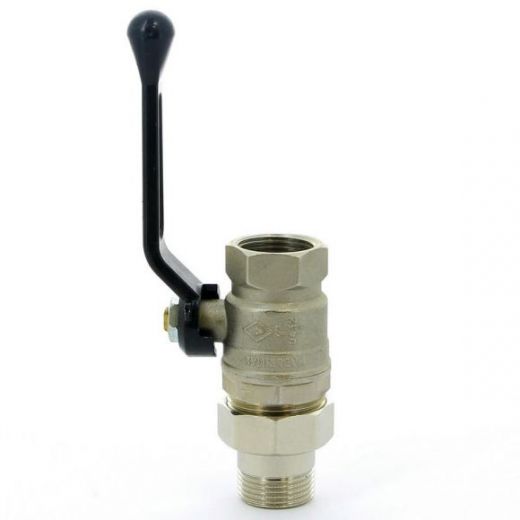 Кран шаровой с разъемным соединением НВ 1" ручка NEW JERSEY серия 920 полный проход Bugatti