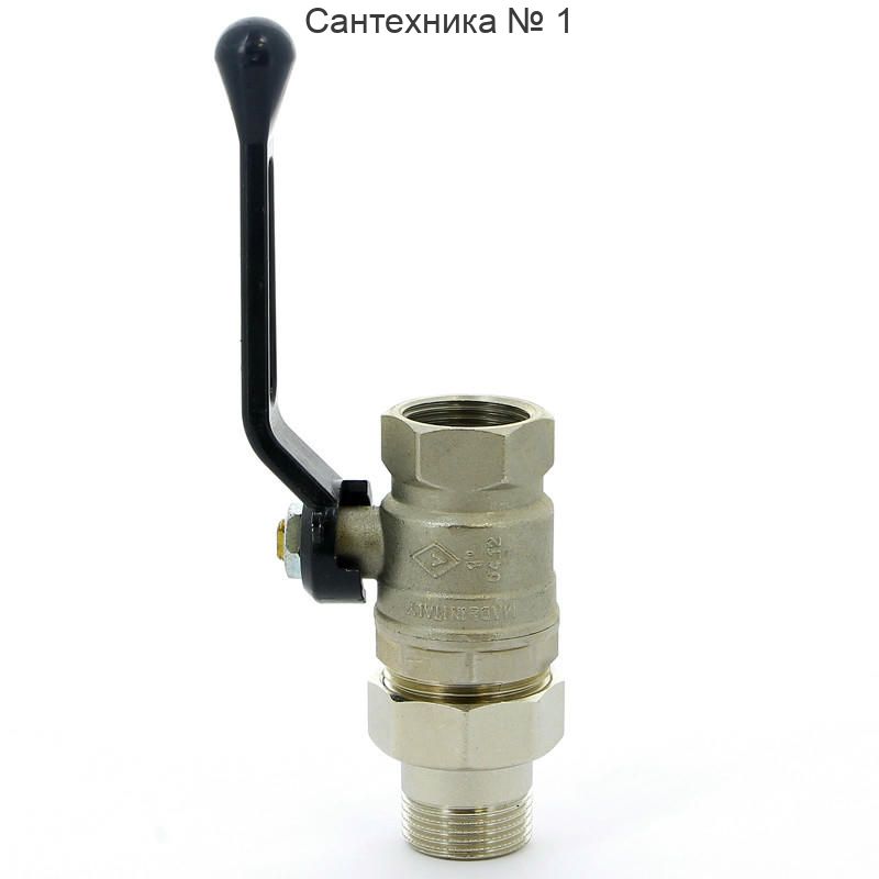 Кран шаровой с разъемным соединением НВ 1" ручка NEW JERSEY серия 920 полный проход Bugatti