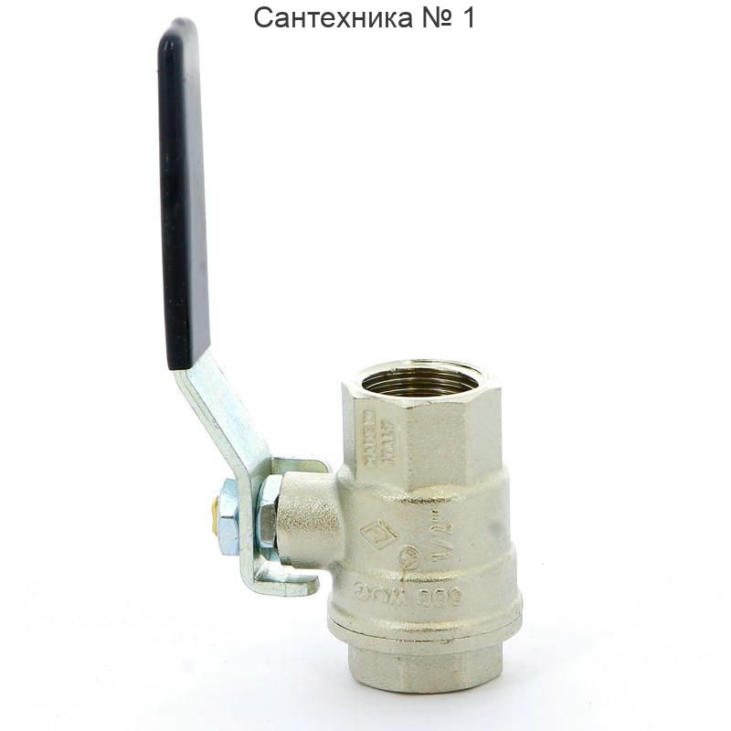 Кран шаровой ВВ 1/2 плоская ручка OREGON серия 301 полный проход Bugatti