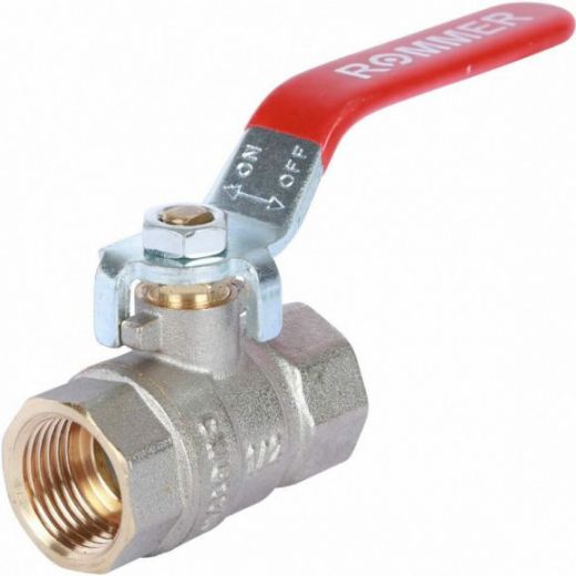 Кран шаровой ВН/ВН 1/2", ручка рычаг ROMMER