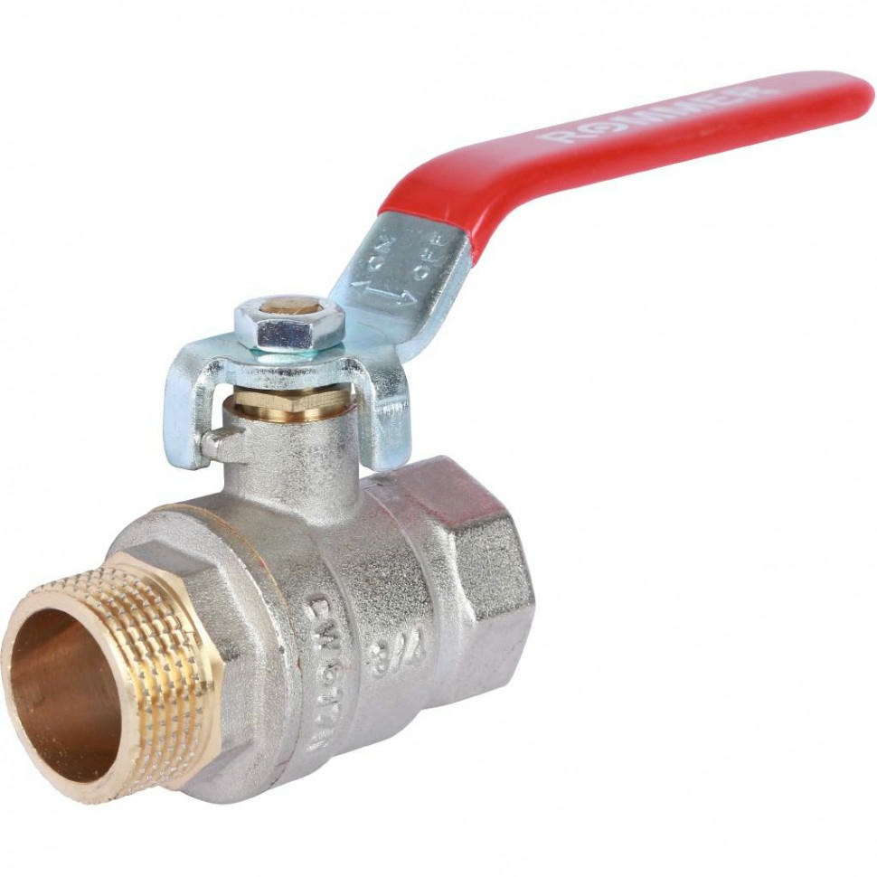 Кран шаровой ВН/НР 3/4", ручка рычаг ROMMER