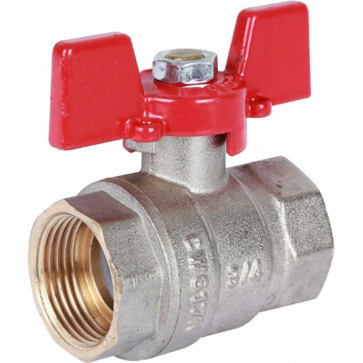 Кран шаровой ВР/ВР 3/4", ручка бабочка ROMMER