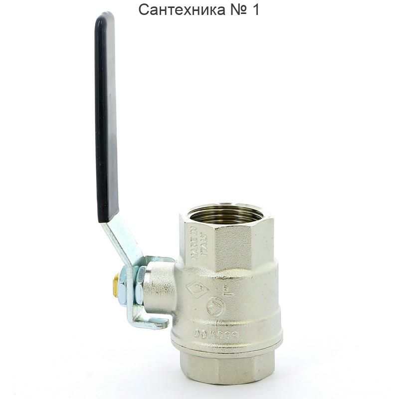 Кран шаровой ВВ 1" плоская ручка OREGON серия 301 полный проход Bugatti