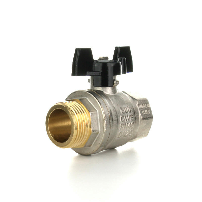 Кран шаровой Strong T НВ 3/4", бабочка ELSEN